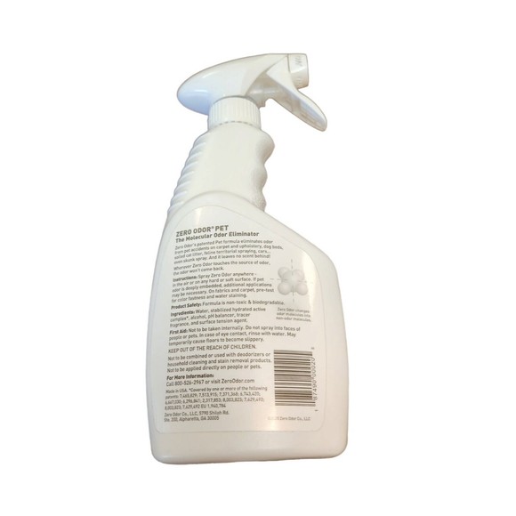 Zero Odor Pet Odor Eliminator Permanently Eliminate Air & Surface Odors 16 Fl Oz - Picture 2 of 4